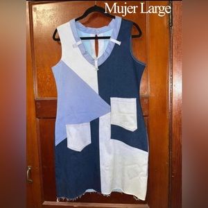 Jean dress large